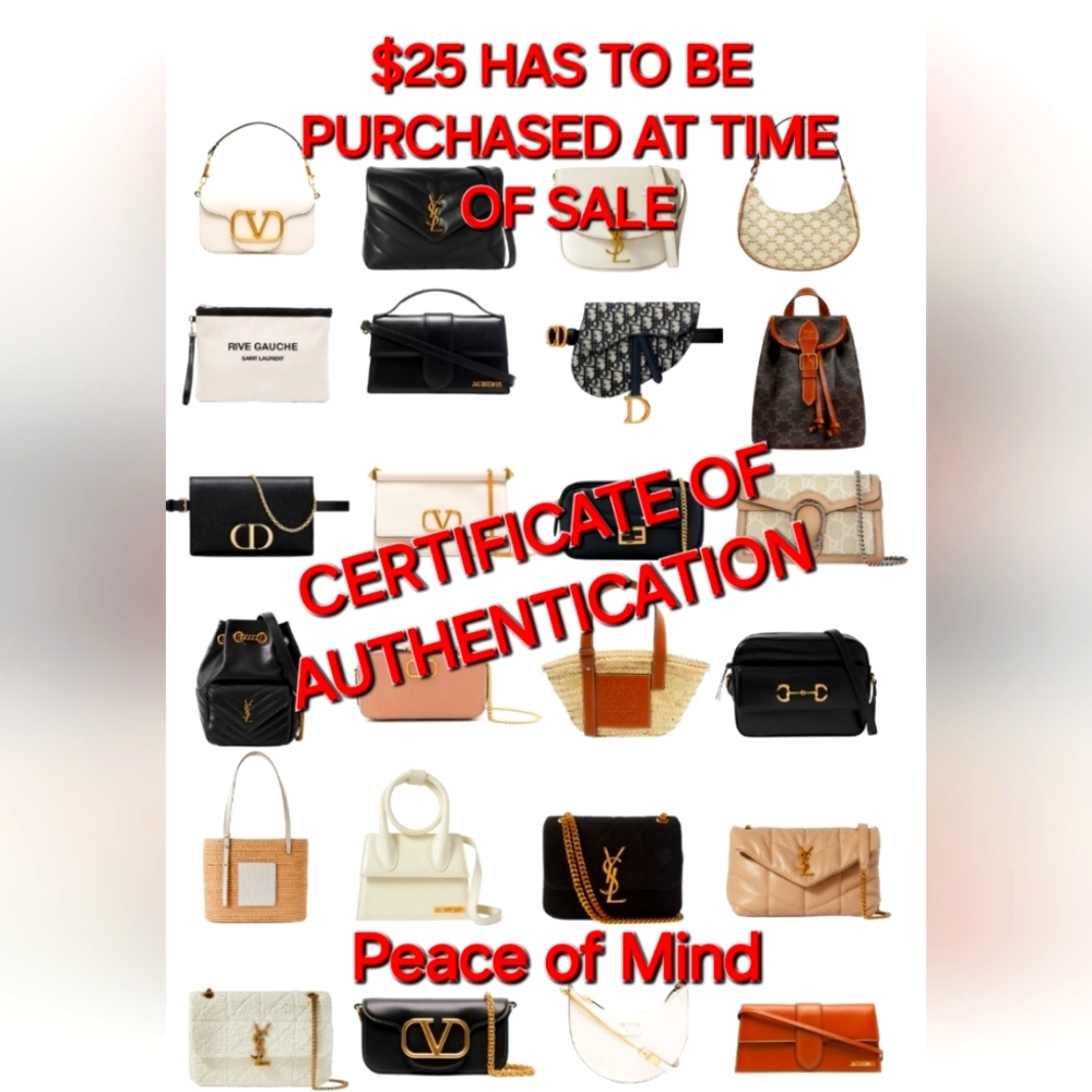 CERTIFICATE OF AUTHENTICITY FOR PURCHASE W/ ANY LISTING